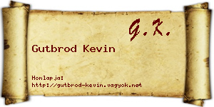 Gutbrod Kevin névjegykártya